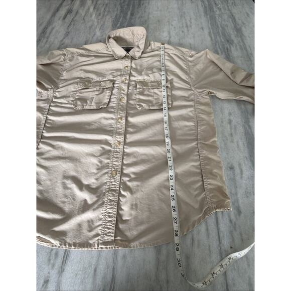 Ex Officio Beige Fishing Shirt Convertible Sleeve Vented Button Up Gorpcore XL - Picture 6 of 8
